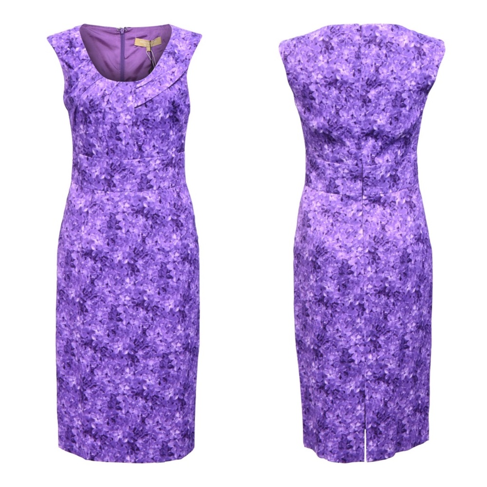Michael Kors Collection lilac floral print dress